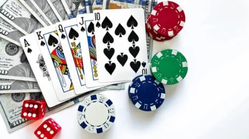 Mobile app interface showing blackjack table on smartphone