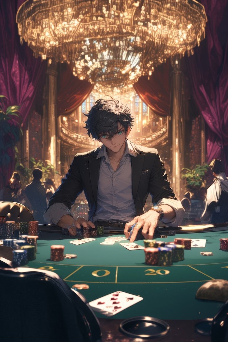 Mobile phone displaying live roulette table